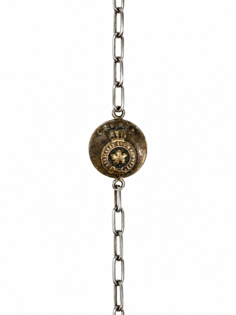 Maple Leaf Crown Button Silver Bracelet | Dream Weaver Canada